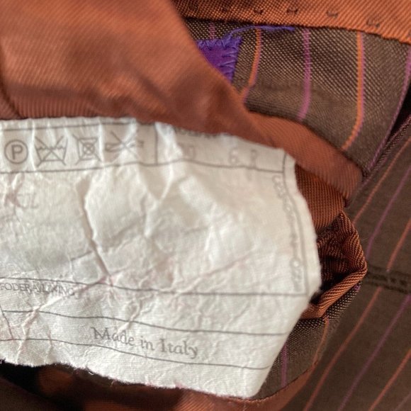 Kuhlman Blazer Womens 6R Brown Pinstripes 2 Button - Picture 5 of 10